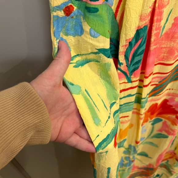 Jam’s World Yellow Midi Dress Size Medium GUC M0498 - Picture 6 of 12